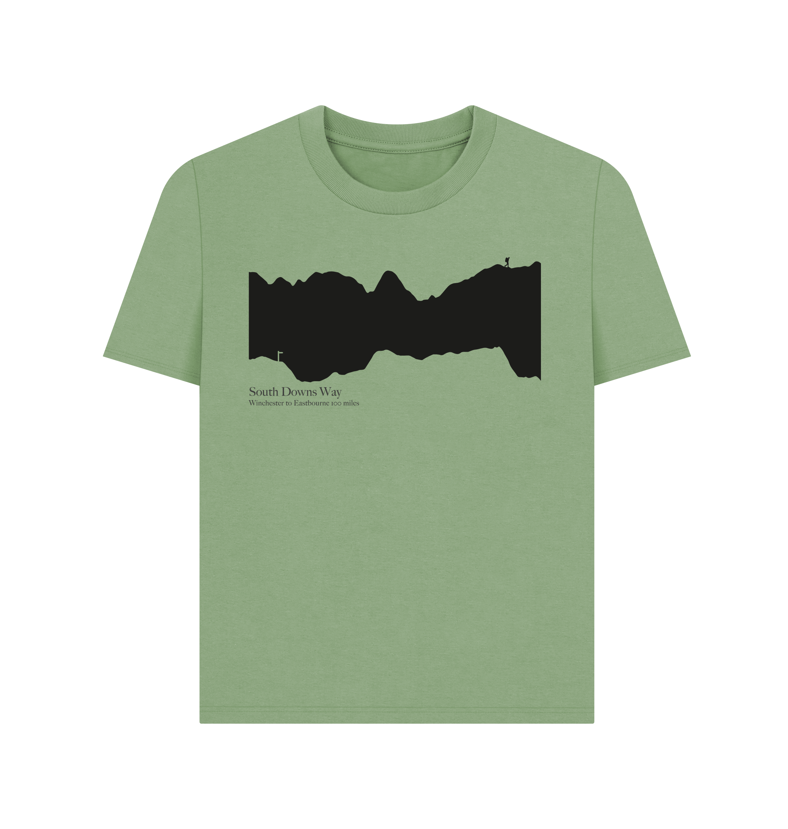South Downs Way 'elevation profile' Women's T-Shirt