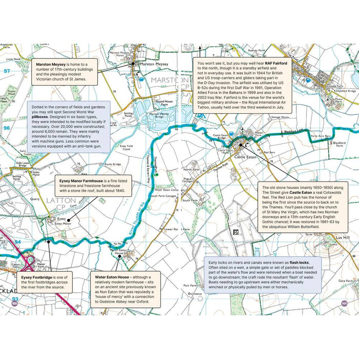 Example of Thames Path map page 