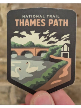 Thames Path vinyl sticker