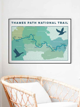 Thames Path Art Print