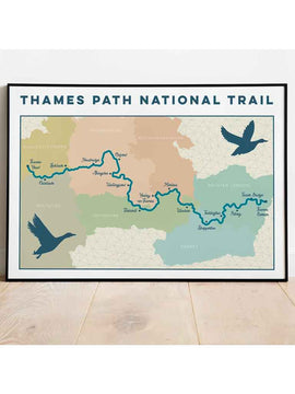 Thames Path Art Print