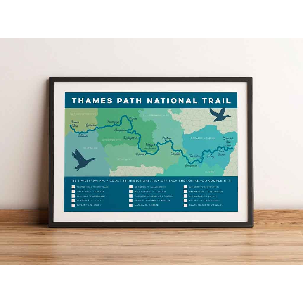 Thames Path Art Print