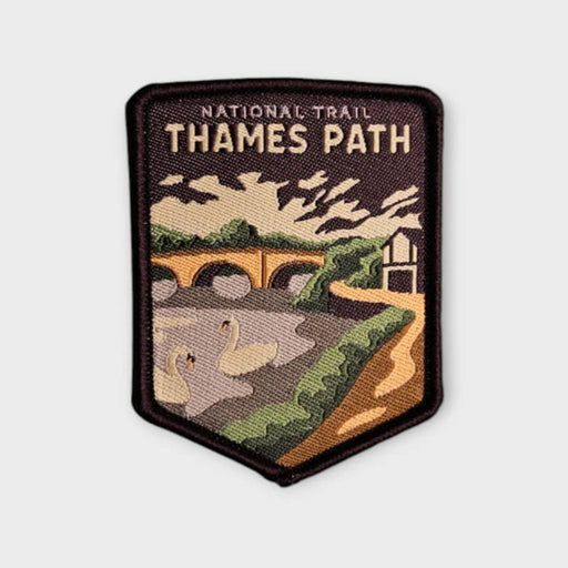 Thames Path woven patch badge - A Trail to Remember