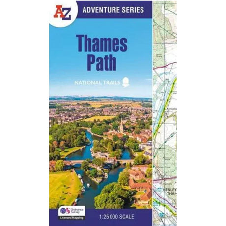 Thames Path map - A-Z Adventure Atlas 4th edition 2026