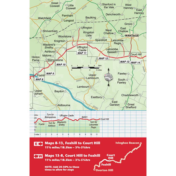 The Ridgeway - Trailblazer guidebook overview map