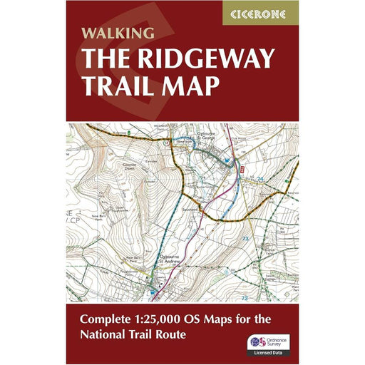 Cover of Cicerone Press map of The Ridgeway - second edition 