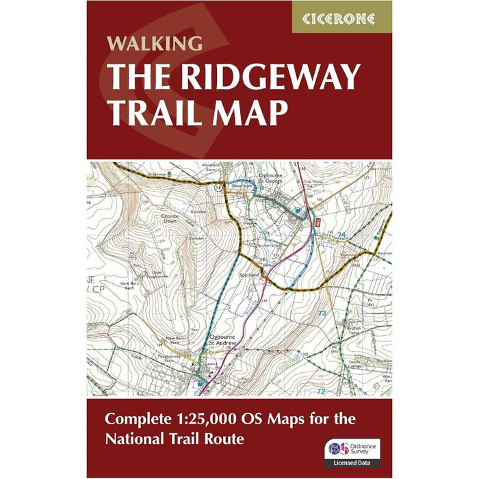 Cover of Cicerone Press map of The Ridgeway - second edition 