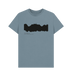 Stone Blue Printed T-shirt Front