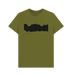 Moss Green Printed T-shirt Front