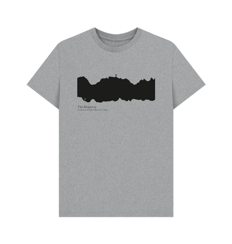 Athletic Grey Printed T-shirt Front