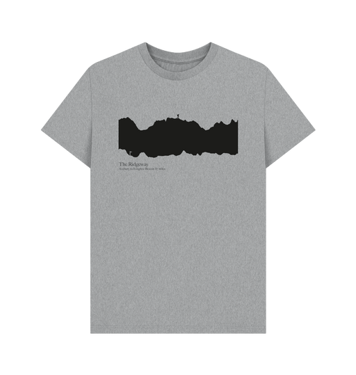 Athletic Grey Printed T-shirt Front