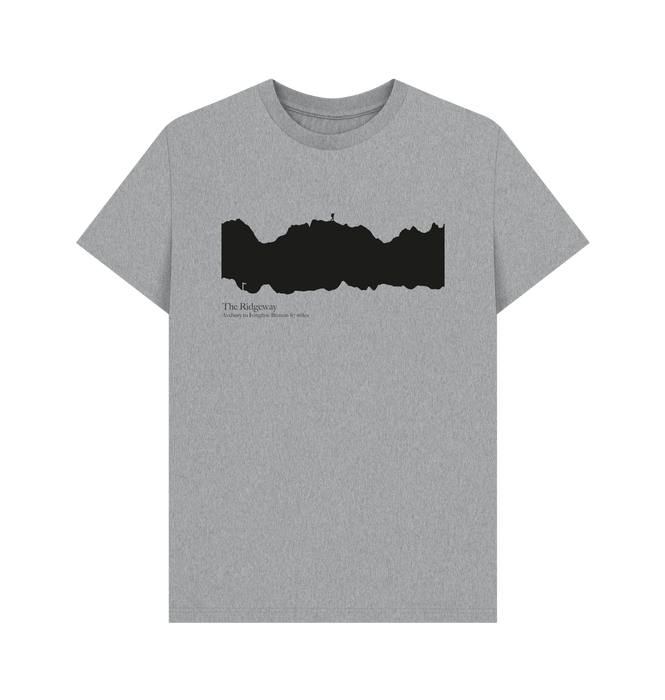 Athletic Grey Printed T-shirt Front