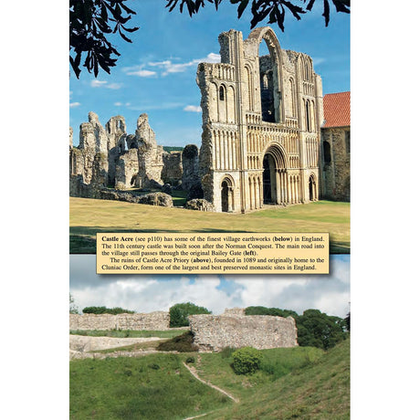 Photos of Castle Acre from Norfolk Coast Path & Peddars Way Trailblazer guidebook