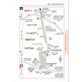 Norfolk Coast Path & Peddars Way Knettishall Heath map 