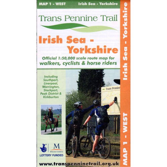 Trans Pennine Trail map - western area