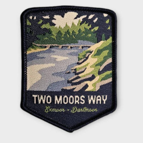 Two Moors Way woven patch badge - The Trails Shop 