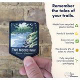 Two Moors Way woven patch badge - The Trails Shop 