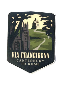 Via Francigena vinyl sticker