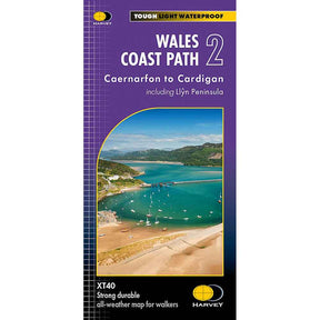 Wales Coast Path 2 Harvey Map Caernarfon to Cardigan cover