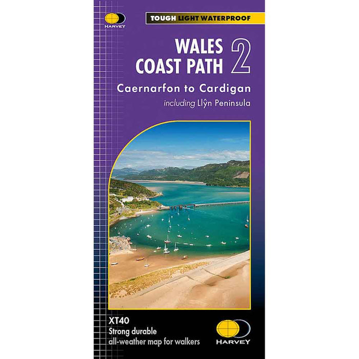 Wales Coast Path 2 Harvey Map Caernarfon to Cardigan cover