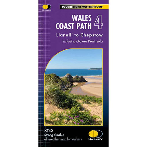 Wales Coast Path 4 Harvey Map Llanelli to Chepstow cover