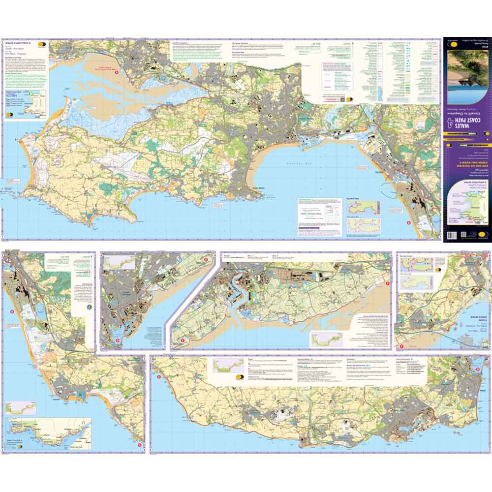 Wales Coast Path 4 Harvey Map