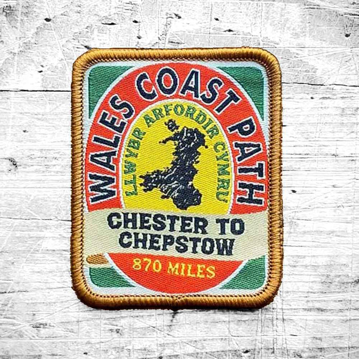Wales Coast Path woven patch badge