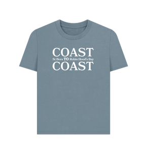 Stone Blue Printed T-shirt Front