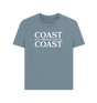 Stone Blue Printed T-shirt Front