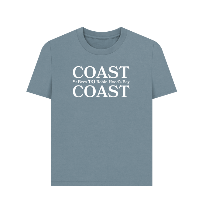 Stone Blue Printed T-shirt Front