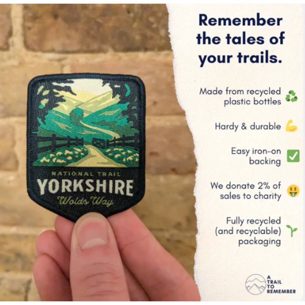 Yorkshire Wolds Way patch badge - A Trail to Remember