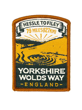 Yorkshire Wolds Way woven patch badge