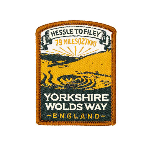 Yorkshire Wolds Way woven adventure patch badge