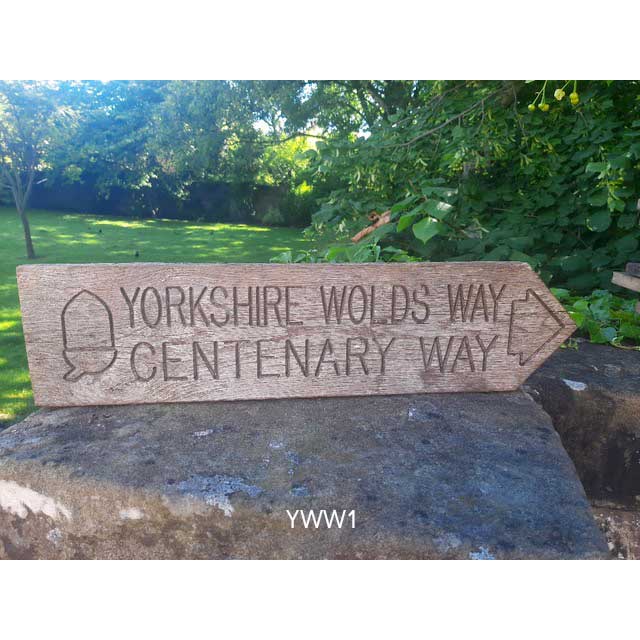 Yorkshire Wolds Way National Trail original sign for sale YWW1