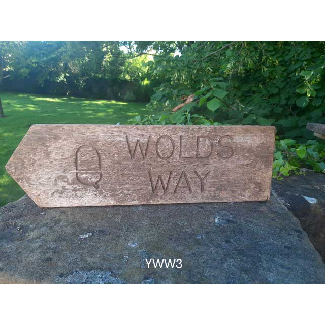 Yorkshire Wolds Way National Trail original sign for sale YWW3