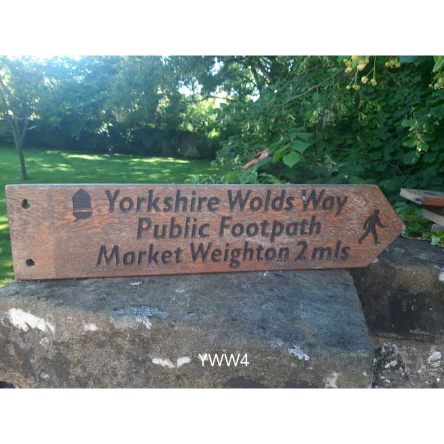 Yorkshire Wolds Way National Trail original sign for sale YWW4