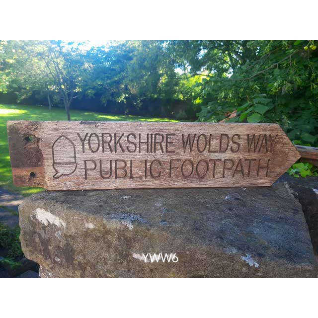 Yorkshire Wolds Way National Trail original sign for sale YWW6