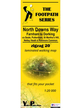 North Downs Way 1 - Zigzag map - Farnham to Dorking