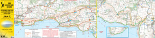 South West Coast Path easy-read map - zigzag 21 - Lulworth to South Haven Point inside front. The Trails Shop.