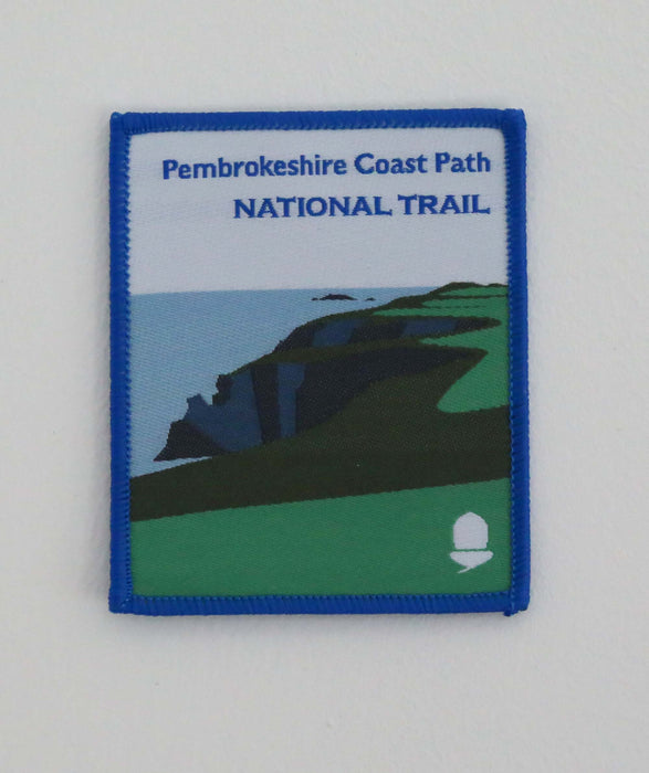 Pembrokeshire Coast Path woven sew-on badge
