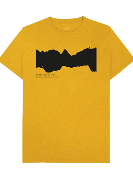 South Downs Way 'elevation profile' Men's T-Shirt