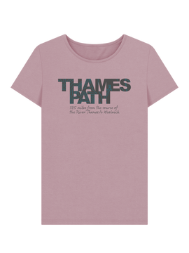 Thames Path 'contours' women's t-shirt