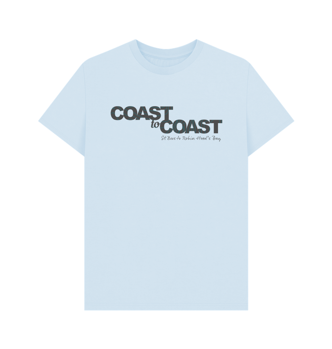Sky Blue Printed T-shirt Front