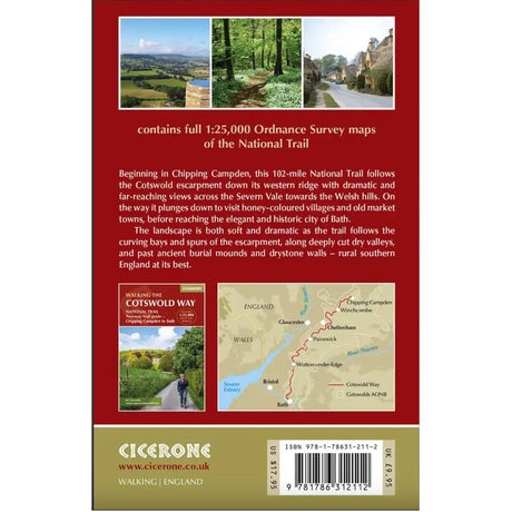 Cotswold Way map booklet - Cicerone Press - The Trails Shop