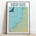 Ceredigion coast path print 