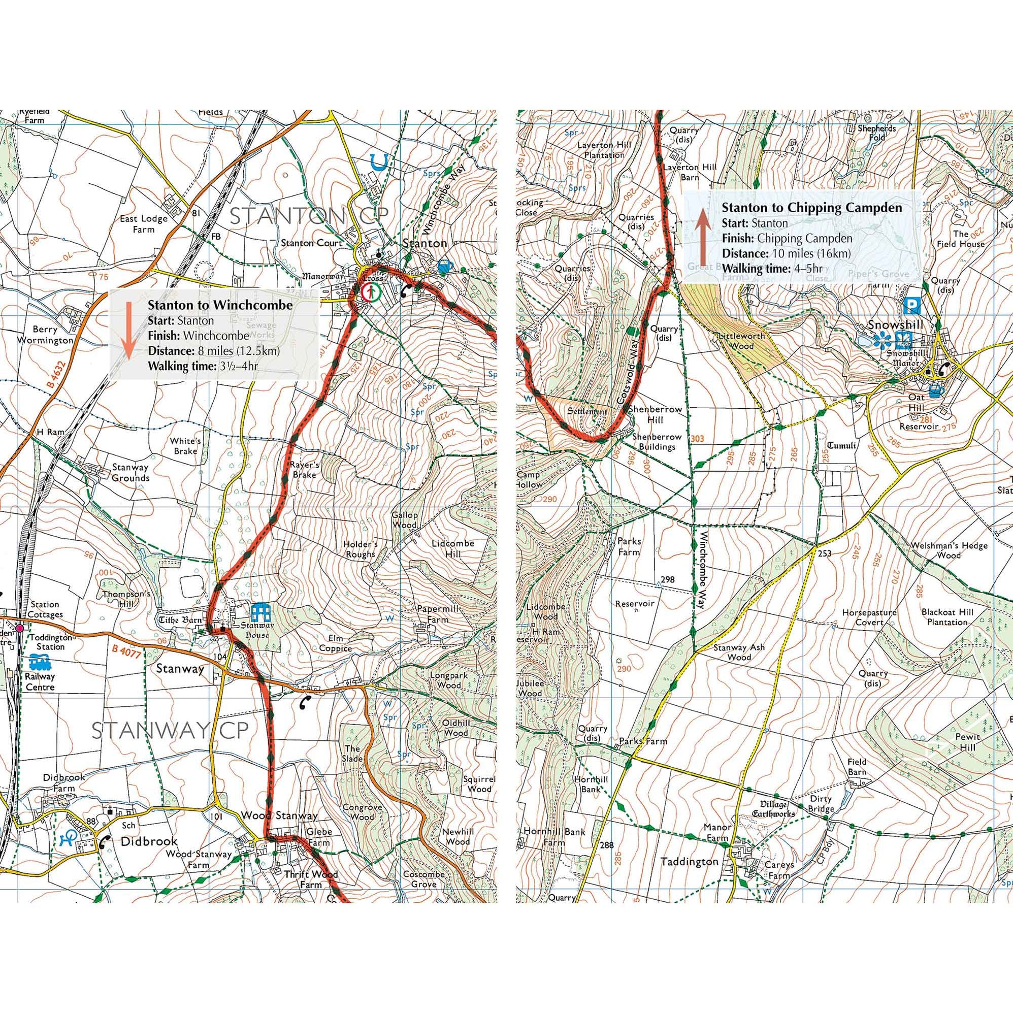 Walking the Cotswold Way map booklet The Trails Shop