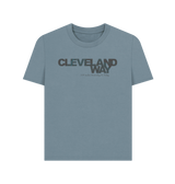Stone Blue Printed T-shirt Front