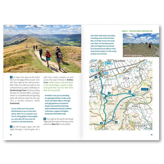 Edale and the Hope Valley walk guidebook - inside page