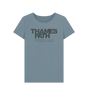 Stone Blue Printed T-shirt Front