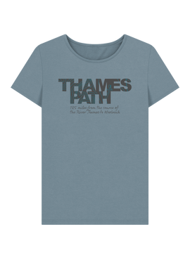 Thames Path 'contours' women's t-shirt
